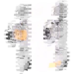 1/2 in x 1/4 in Angle Supply Stop Valve in Polished Chrome