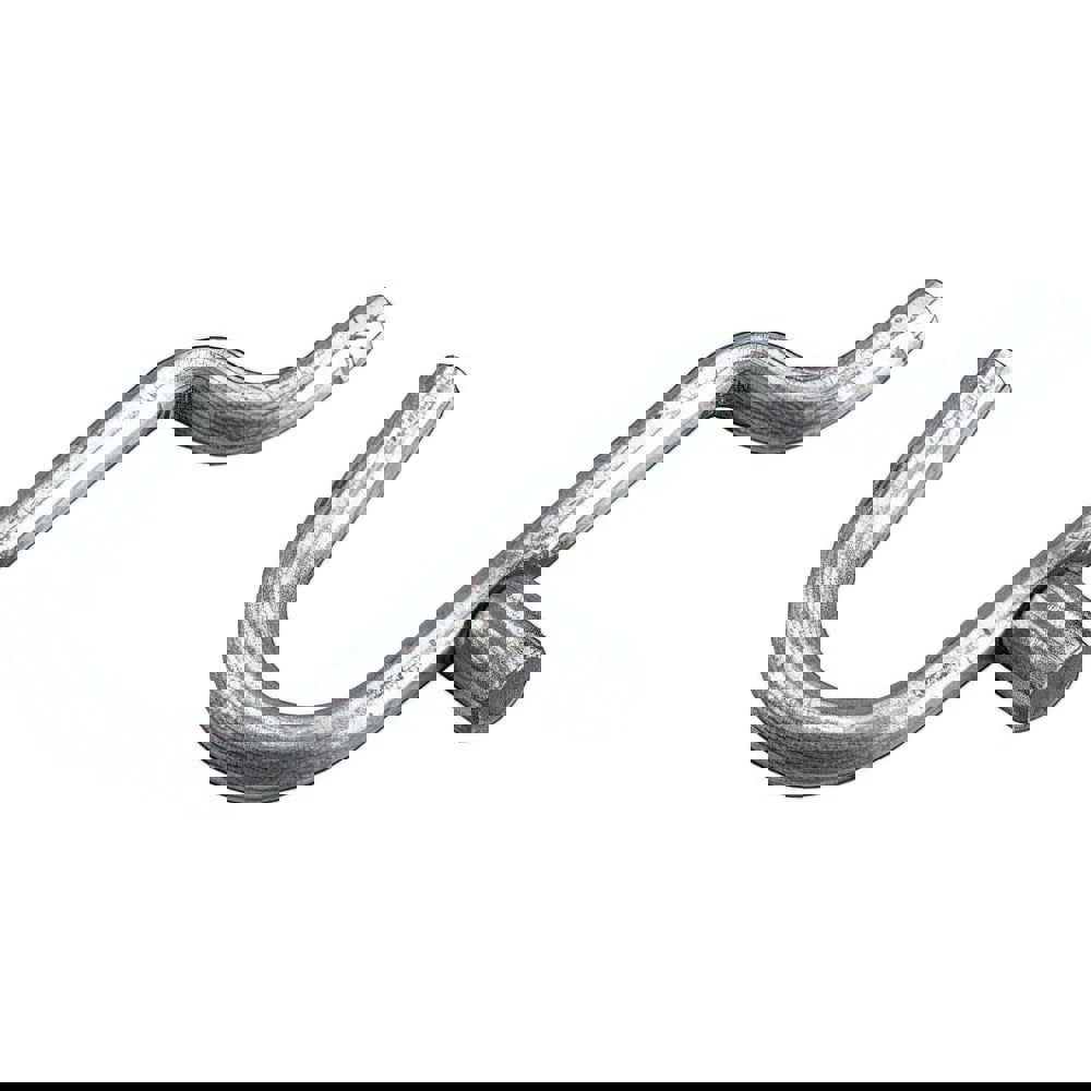Pegboard Hooks; Hook Type: Curved Hook ; Mount Type: Pegboard ; Material: Metal ; Projection: 2in ; Finish: Zinc-Plated ; For Peg Hole Diameter: 0.25in