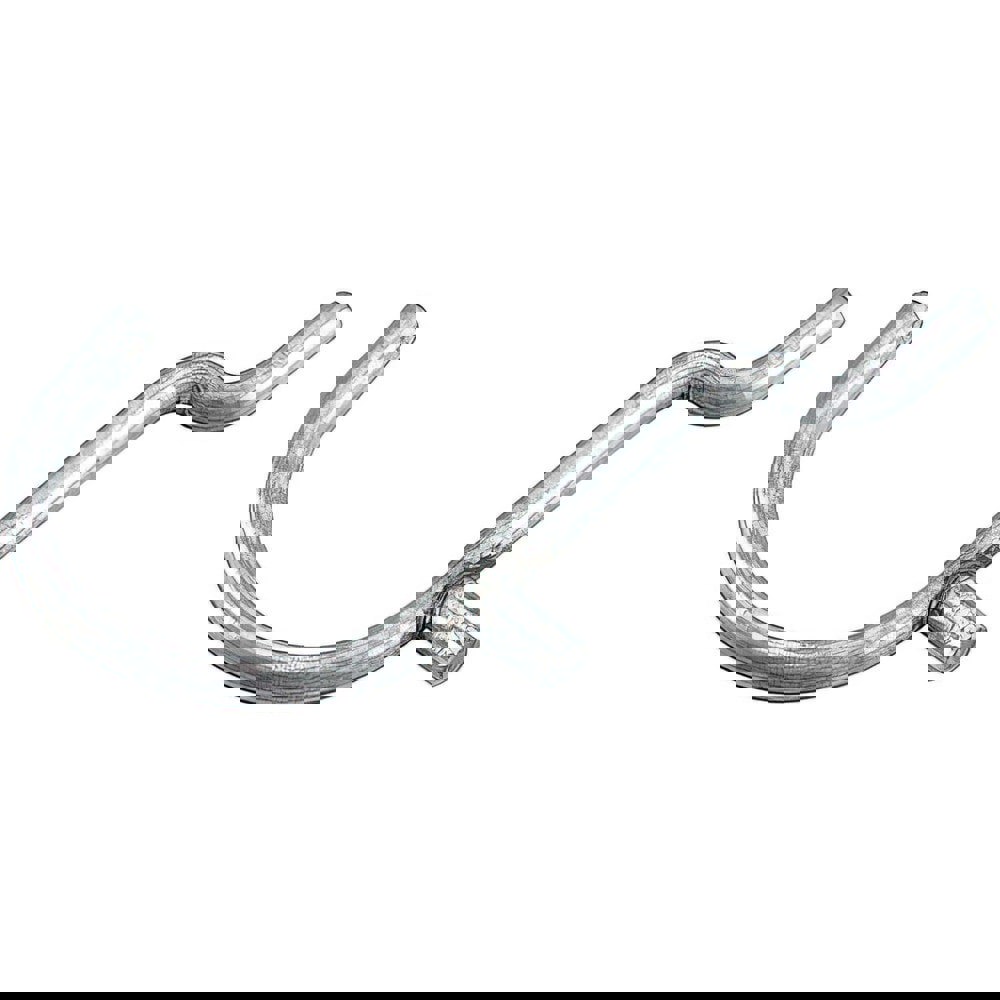 Pegboard Hooks; Hook Type: Curved Hook ; Mount Type: Pegboard ; Material: Metal ; Projection: 1in ; Finish: Zinc-Plated ; For Peg Hole Diameter: 0.25in