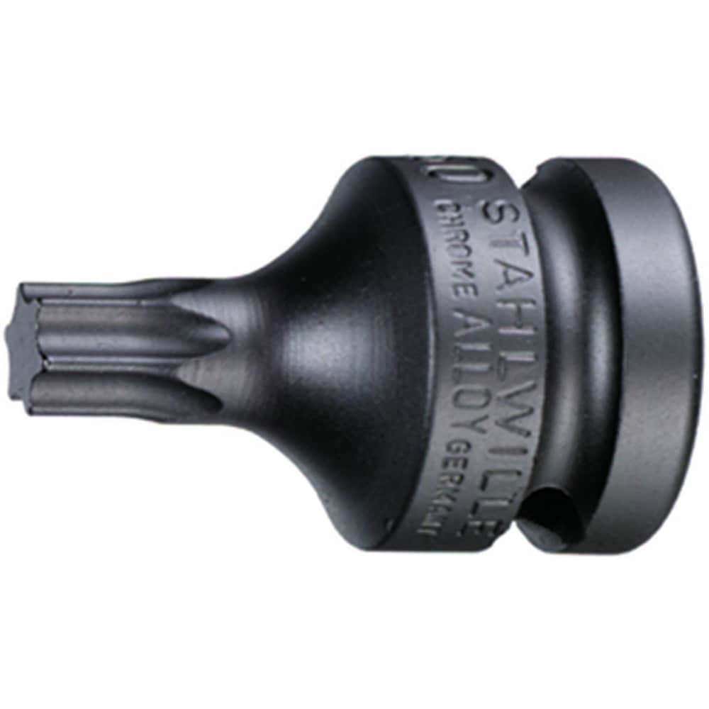 Impact Hex & Torx Bit Sockets; Drive Size: 1/2in (Inch); Hex Size (Inch): 1/2in ; Torx Size: T40 ; Bit Length (Decimal Inch): 0.6600 ; Overall Length: 1.57 ; Overall Length (Inch): 1.57in