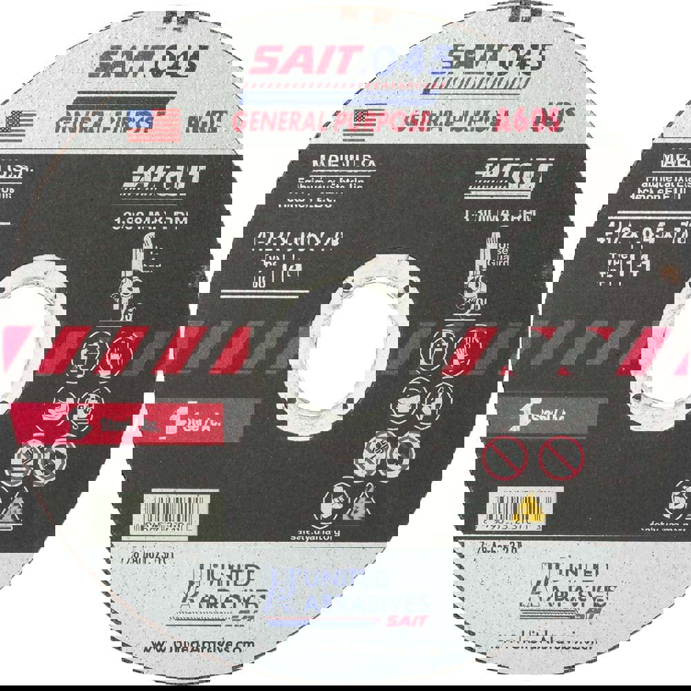 Cutoff Wheel: Type 1 (01/41), 4-1/2