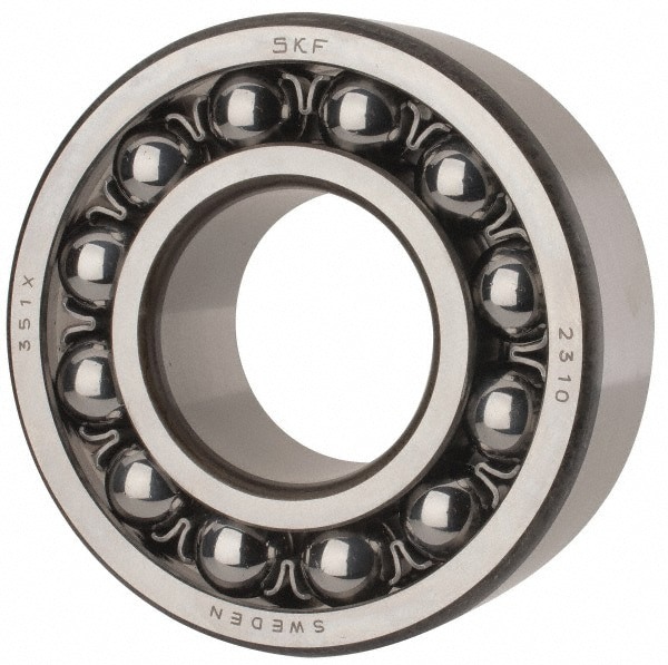 Self-Aligning Ball Bearing: 50 mm Bore Dia, 110 mm OD, 40 mm OAW