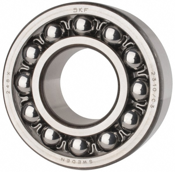 Self-Aligning Ball Bearing: 50 mm Bore Dia, 110 mm OD, 40 mm OAW