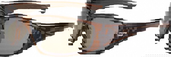 Safety Glass: Scratch-Resistant, Polycarbonate, Brown Lenses, Full-Framed, UV Protection