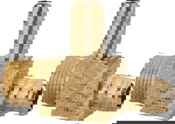 Barbed Tube Male Run Tee: 1/8-27