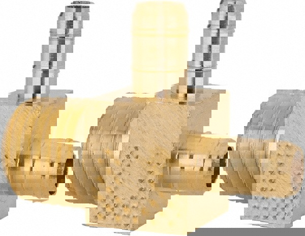 Barbed Tube Male Run Tee: Multiple Barbs, 1/4-18