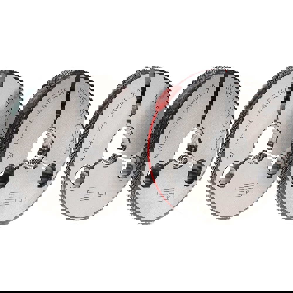 Threaded Ring Gage: 9/16-24 Thread, Class 2A, Go & No Go