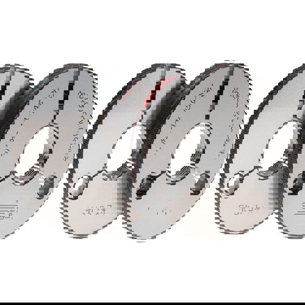 Threaded Ring Gage: 7/8-14 Thread, Class 2A, Go & No Go