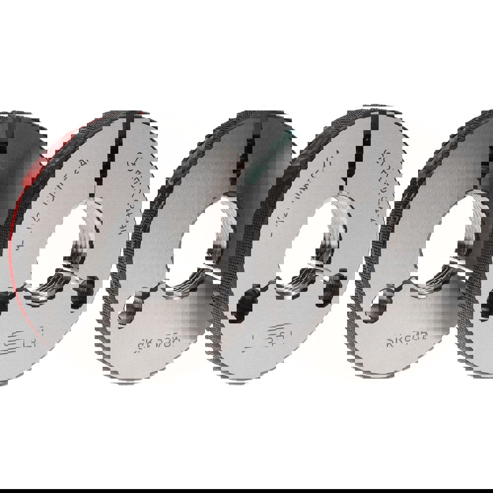 Threaded Ring Gage: 1-12 Thread, Class 2A, Go & No Go