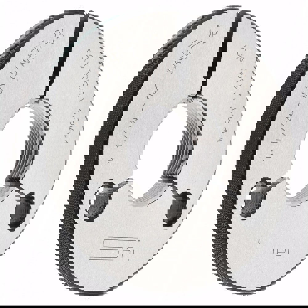 Threaded Ring Gage: 1-1/4-12 Thread, Class 2A, Go & No Go