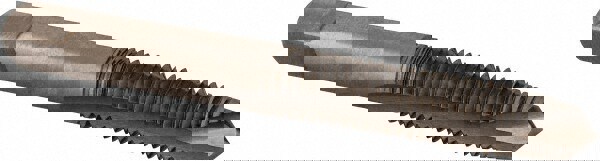 Spiral Point Tap: M8x1.25 Metric Coarse, 2 Flutes, Plug, 6H Class of Fit, High Speed Steel, Bright Finish