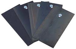 6 Piece, 0.005 to 0.032 Inch Thickness, Spring Steel Shim Stock Sheet Assortment