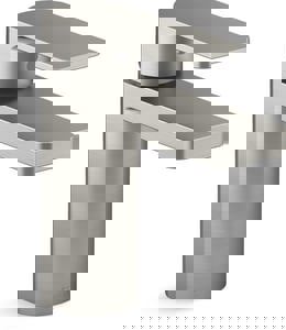 Single Handle Monoblock Bathroom Sink Faucet in Vibrant Brushed Nickel