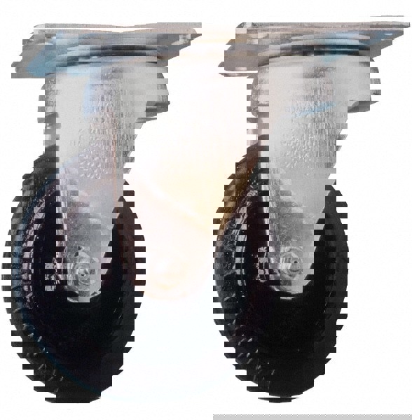 Swivel Top Plate Caster: Semi-Steel, 4