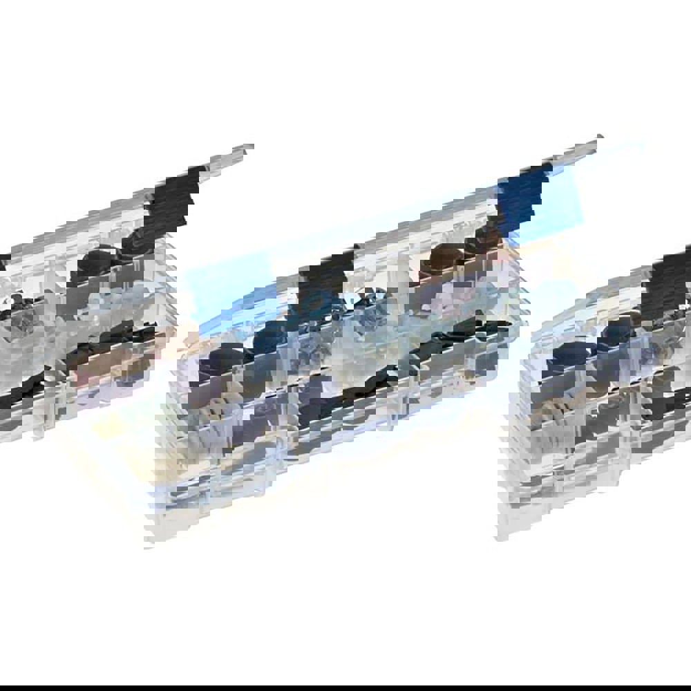 Small Parts Boxes & Organizers; Product Type: Compartment Box ; Lock Type: ProLatch ; Width (Inch): 5 ; Depth (Inch): 1-1/4 ; Number of Dividers: 4 ; Removable Dividers: Yes