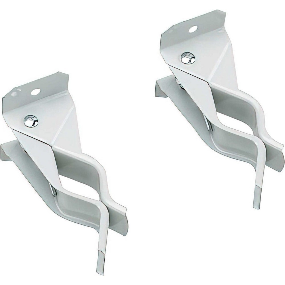 All-Purpose & Utility Hooks; Mount Type: Screw ; Material: Metal ; Projection (Decimal Inch): 2.7800 ; Color: White ; Overall Length (Inch): 2-3/4 ; Type: Storage Clip Bar