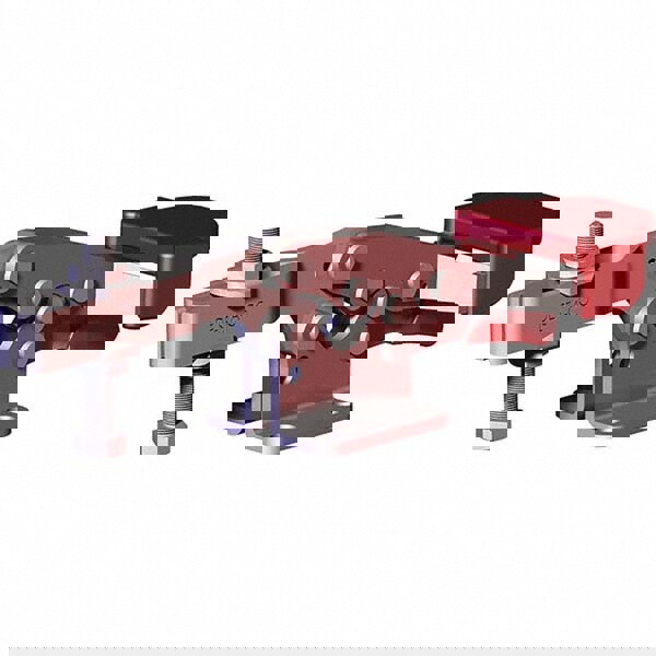 Manual Hold-Down Toggle Clamp: Horizontal, 850 lb Capacity, U-Bar, Flanged Base