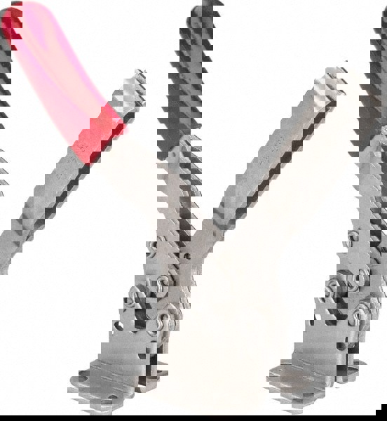 Manual Hold-Down Toggle Clamp: Horizontal, 850 lb Capacity, U-Bar, Flanged Base