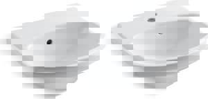 24X18 1H VC PED LAV *CIMARR WHIT