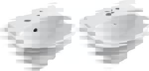 24X18 4 VC PED LAV *CIMARR WHIT