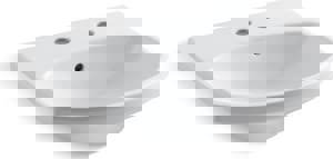 24X18 8 VC PED LAV *CIMARR WHIT