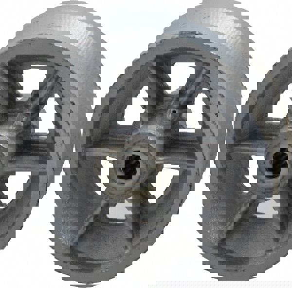 V-Groove Caster Wheel: Cast Iron