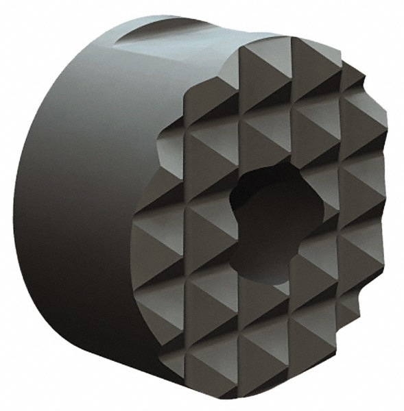 Round Positioning Grippers; Material: High Speed Steel ; Attachment Style: Threaded ; Thread Size: 10-32 ; Finish: Black ; Tooth Pattern: Straight Serration ; Tooth Grade: Extra Fine