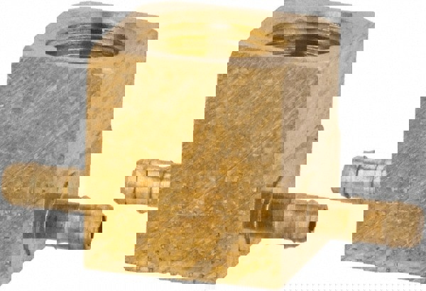 Barbed Tube Female Branch Tee: Multiple Barbs, 1/8-27