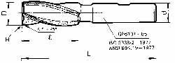Square End Mill: 1'' Dia, 1-1/2'' LOC, 1