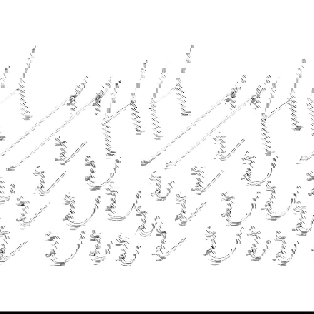 Pegboard Hook Sets; Set Type: Hooks ; Mount Type: Hanging ; For Use With: Pegboard ; Material: Metal ; Number Of Pieces: 16.000