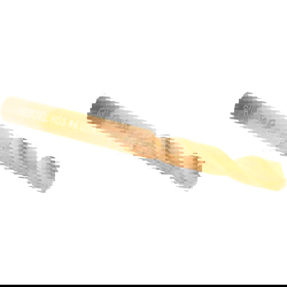 Screw Machine Length Drill Bit: Size #4, 135 deg Point, High-Speed Steel