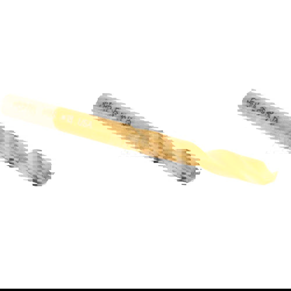 Screw Machine Length Drill Bit: Size #18, 135 deg Point, High-Speed Steel