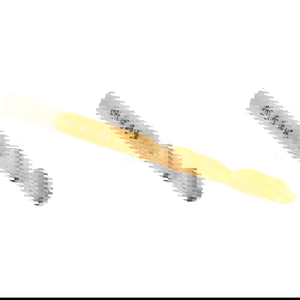Screw Machine Length Drill Bit: Size #29, 135 deg Point, High-Speed Steel