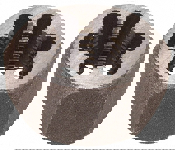 Hex Rethreading Die: 2-3/8 - 8 Thread, Right Hand, Carbon Steel