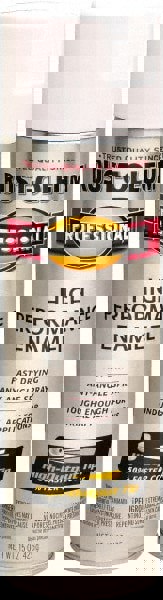 Rustproof Enamel Spray Paint: White, Semi-Gloss, 15 oz