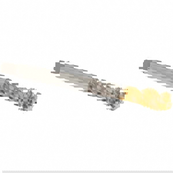 Spiral Flute Tap: M12x1.75, Metric Coarse, 3 Flute, Modified Bottoming Chamfer, 6H Class of Fit, Vanadium High-Speed Steel, TiN Finish