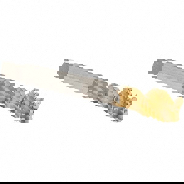 Spiral Flute Tap: M16x2, Metric Coarse, 3 Flute, Modified Bottoming Chamfer, 6H Class of Fit, Vanadium High-Speed Steel, TiN Finish