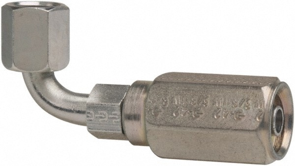 Hydraulic Hose Short Drop Female JIC Swivel 90 &deg; Elbow: 0.375