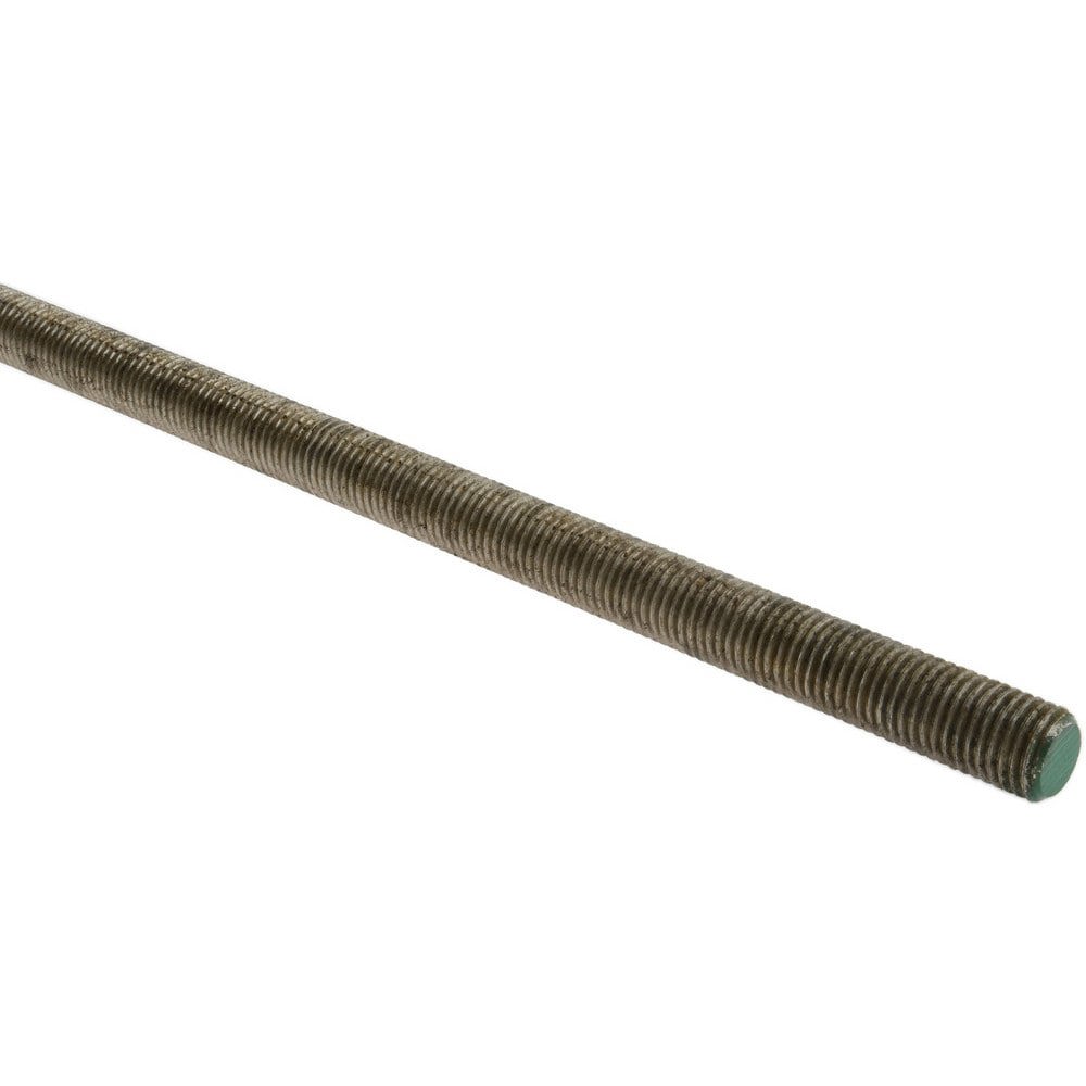 Threaded Rod: 1-8, 6' Long, Stainless Steel, Grade 316