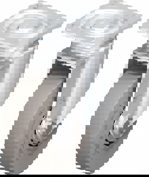 Swivel Top Plate Caster: Solid Rubber, 5