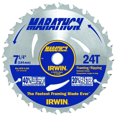 Wet & Dry Cut Saw Blade: 7-1/4