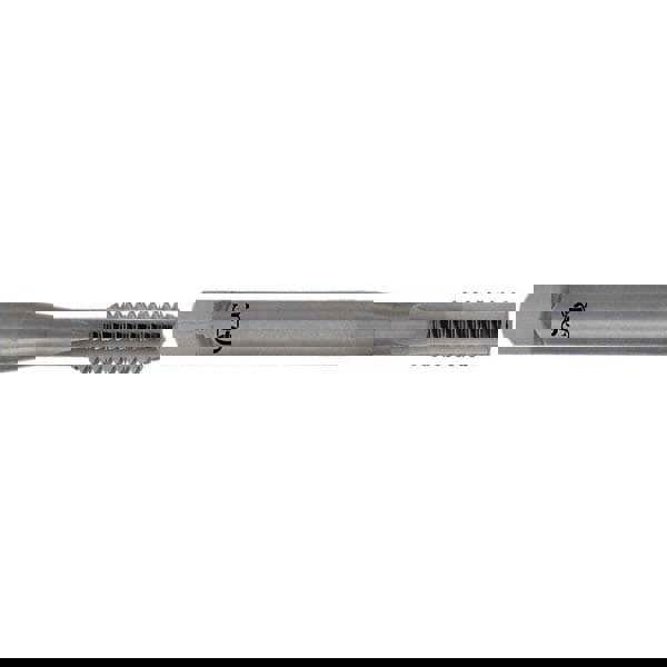 Straight Flute Tap: M20x2.50 Metric Coarse, 4 Flutes, Modified Bottoming, Solid Carbide, Bright/Uncoated