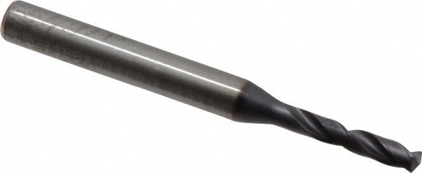Screw Machine Length Drill Bit: 3.40 mm Dia, 140 deg Point, Solid Carbide