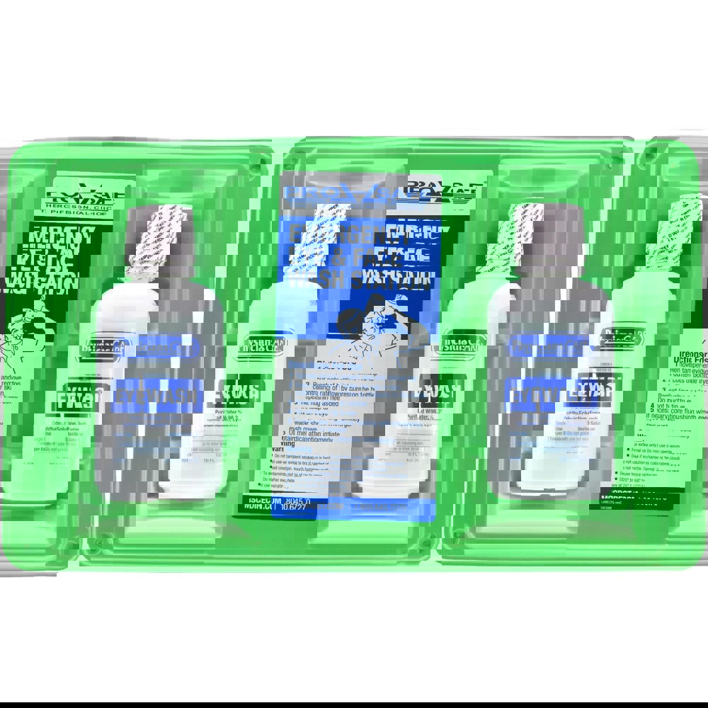 16 oz, Disposable Eyewash Double Station