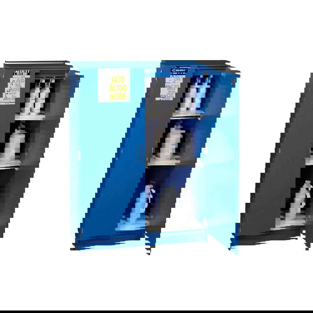 Standard Cabinet: Manual Closing, 2 Shelves, Blue