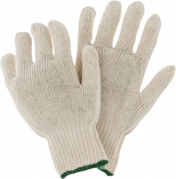 Work Gloves: Edge 76-606, Size Large, Polycotton Lined, Cotton & Polyester, General Purpose