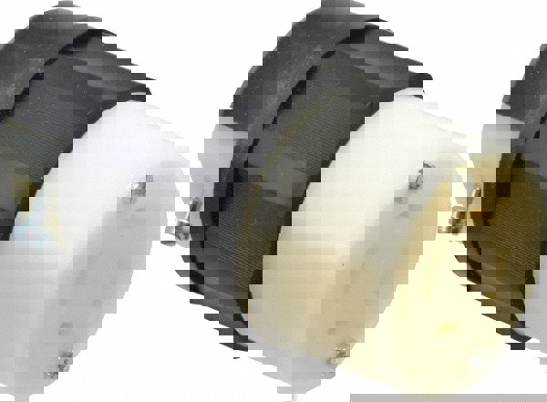 Locking Inlet: Connector, Industrial, L15-20R, 250V, Black & White