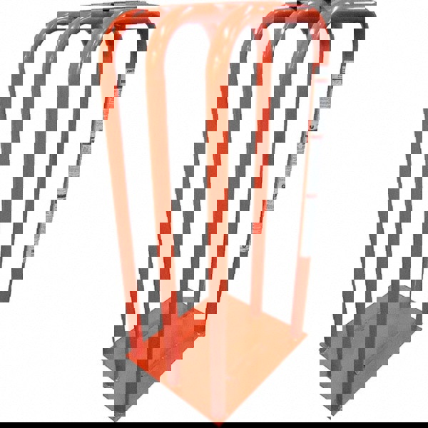 Tire Cage: Steel, Heavy-Duty Steel Construction, Use with OTR