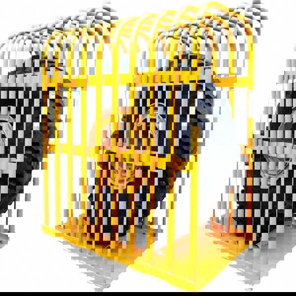 Tire Cage: Steel, Use with OTR