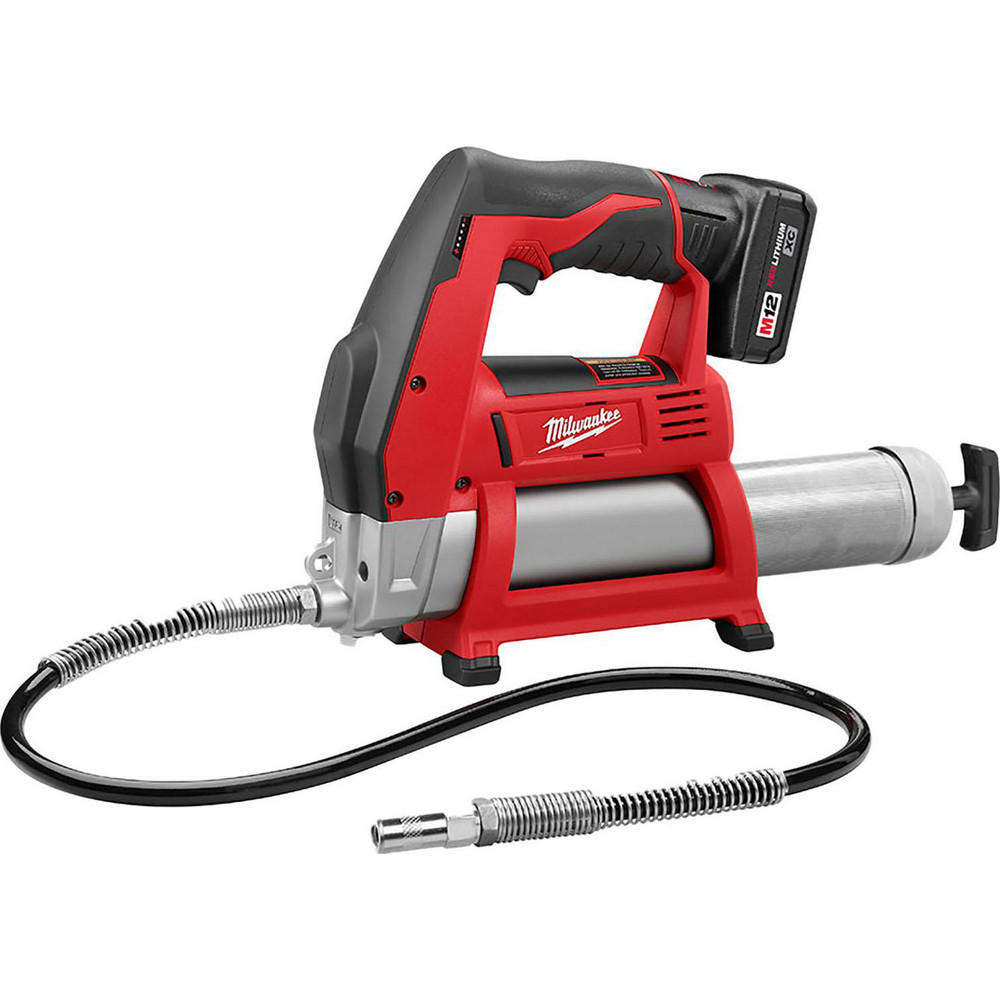 Battery Powered Grease Gun: 8,000 psi Max, 14 oz Cartridge